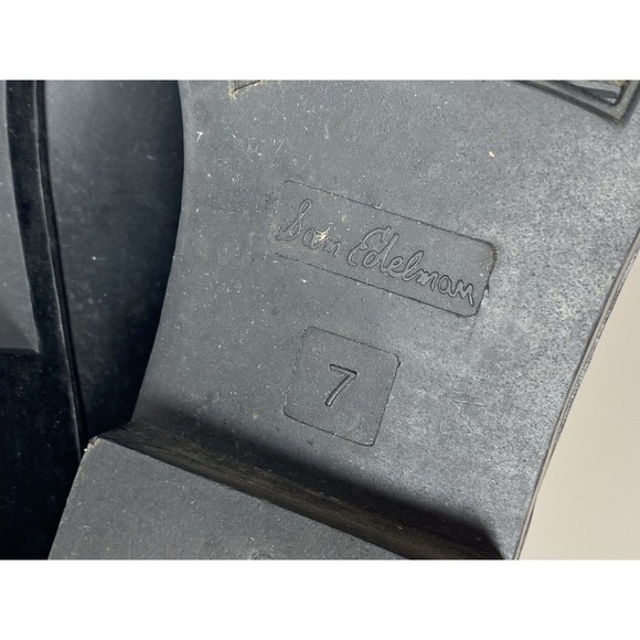 Sam Edelman TINSLEY Matte Black Slip-On Rubber Rain Boots Womens sz 7M - Picture 6 of 7